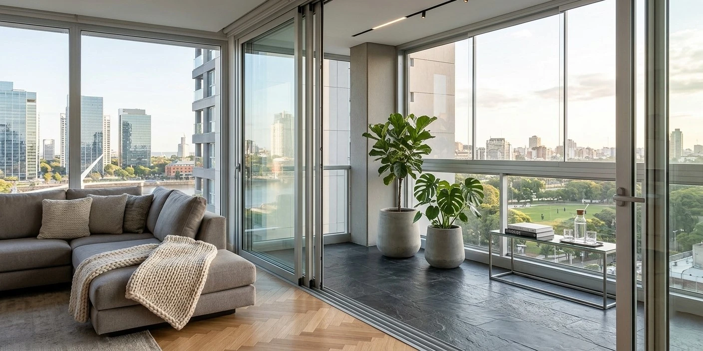 Cerramiento de balcón